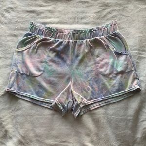 Secret Treasure tye dye sleep/ lounge shorts